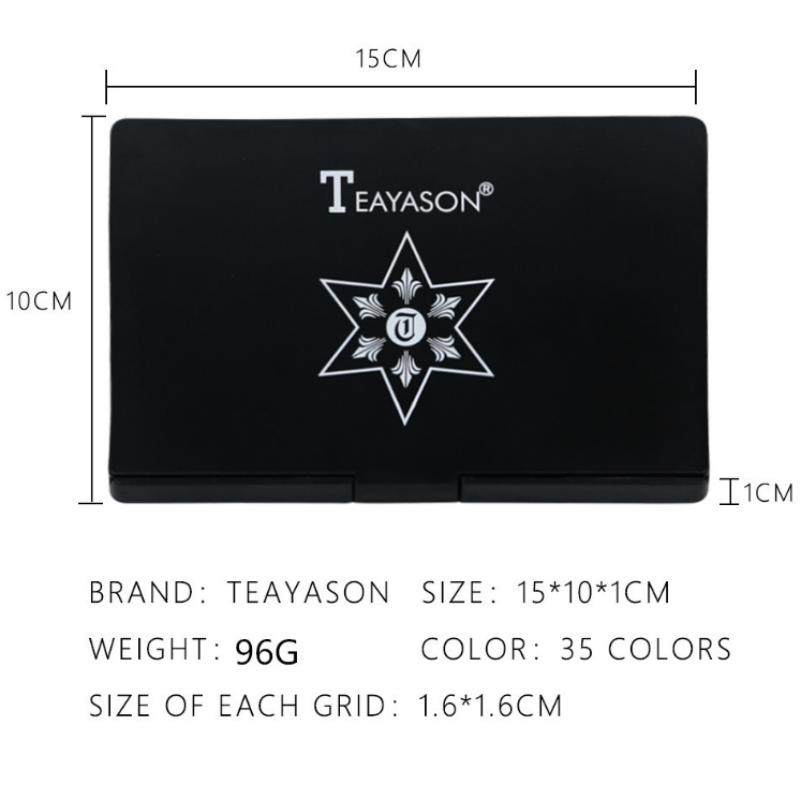 Жареные 35 цветов теней для век Картофельное пюре с блестками из бисера Свет водонепроницаемый Единорог