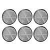 6pcs Round Reflectors Self Adhesive 2.24in Safety Reflector for Mailboxes Driveway Tunnels Post Cars Trailer White
