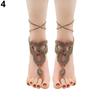 Girl's Barefoot Anklet Crochet Cotton Ankle Chain Sandal Bracelet Foot Jewelry