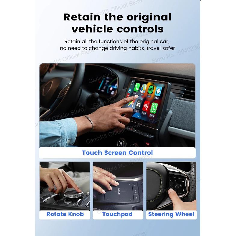 CarlinKit X1CA X2CA Baidu Carlife to Android Auto and CarPlay Wireless Adapter For iPhone Android Phone WiFi BLE Auto Connect