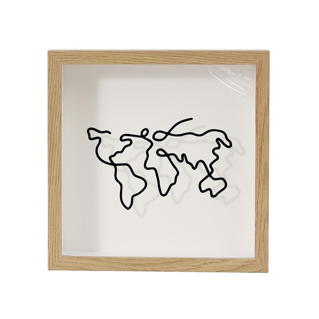 Ticket and Memory Box Frame: Store Tickets, Photos, Maps, or Use As Piggy Bank