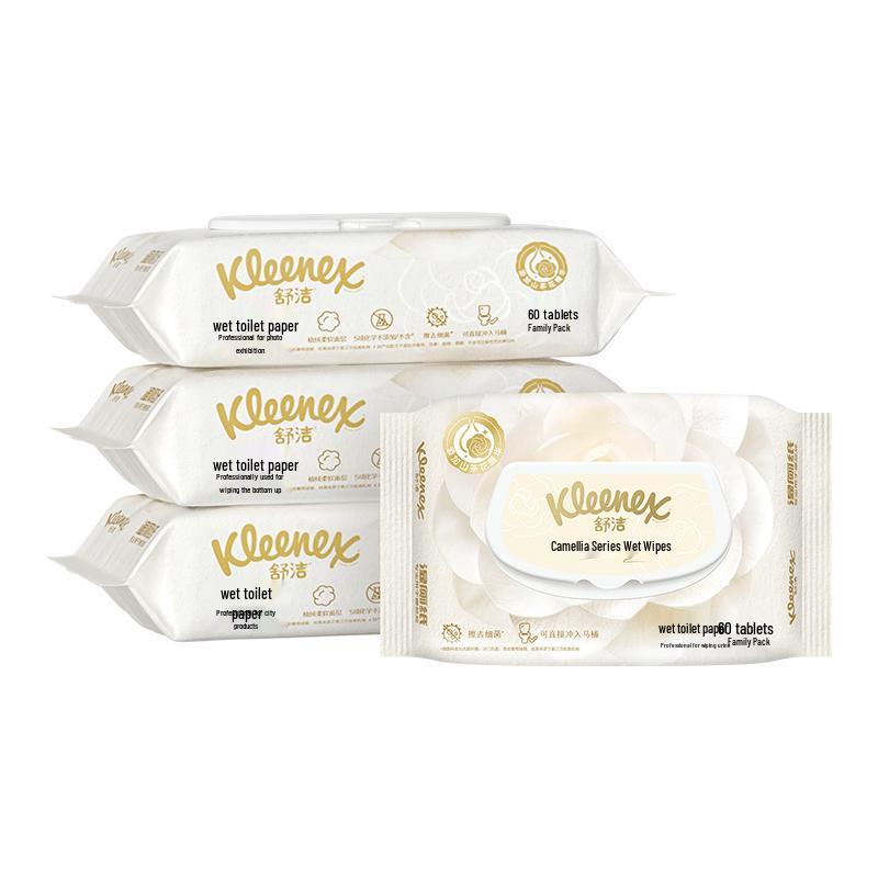 KLEENEX Смываемые влажные туалетные салфетки