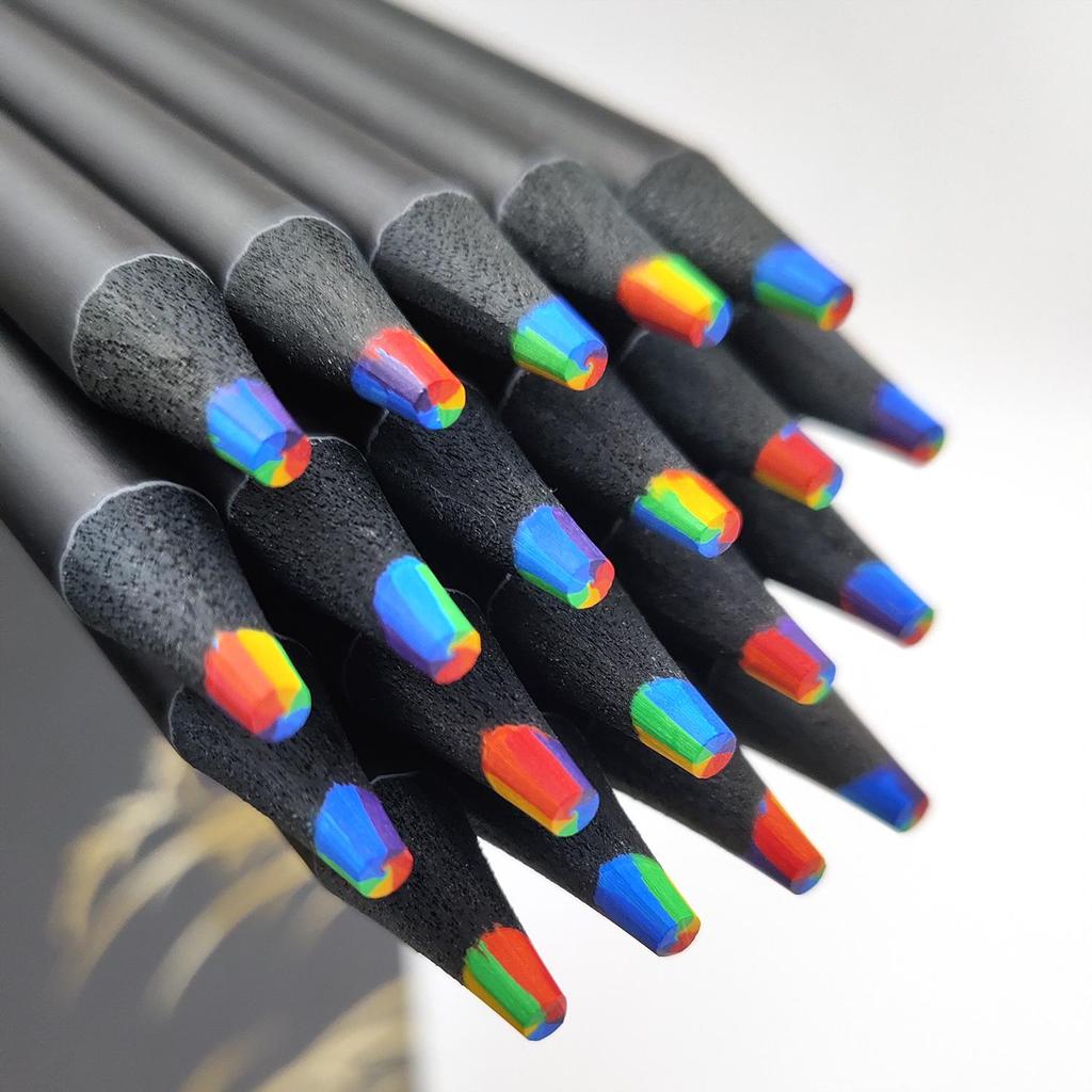 Цветные карандаши Rainbow Core Black Wood - 7 цветов в одном