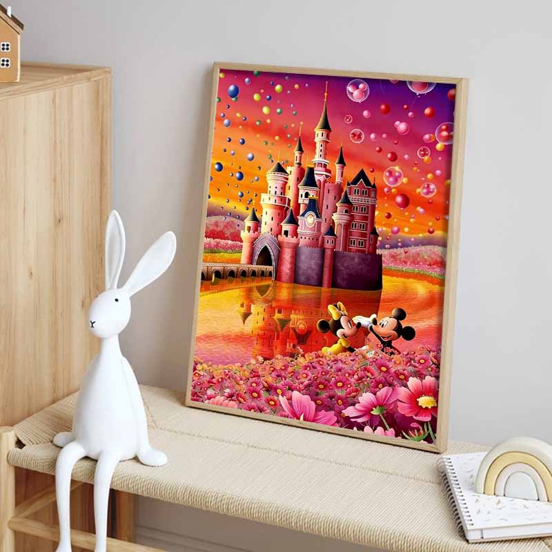 Disney 5D DIY Алмазная живопись Сказочные иллюстрации в стиле Disney Полностью круглый Алмазная мозаика Мультяшная Вышивка крестом Искусство для Домашнего декора