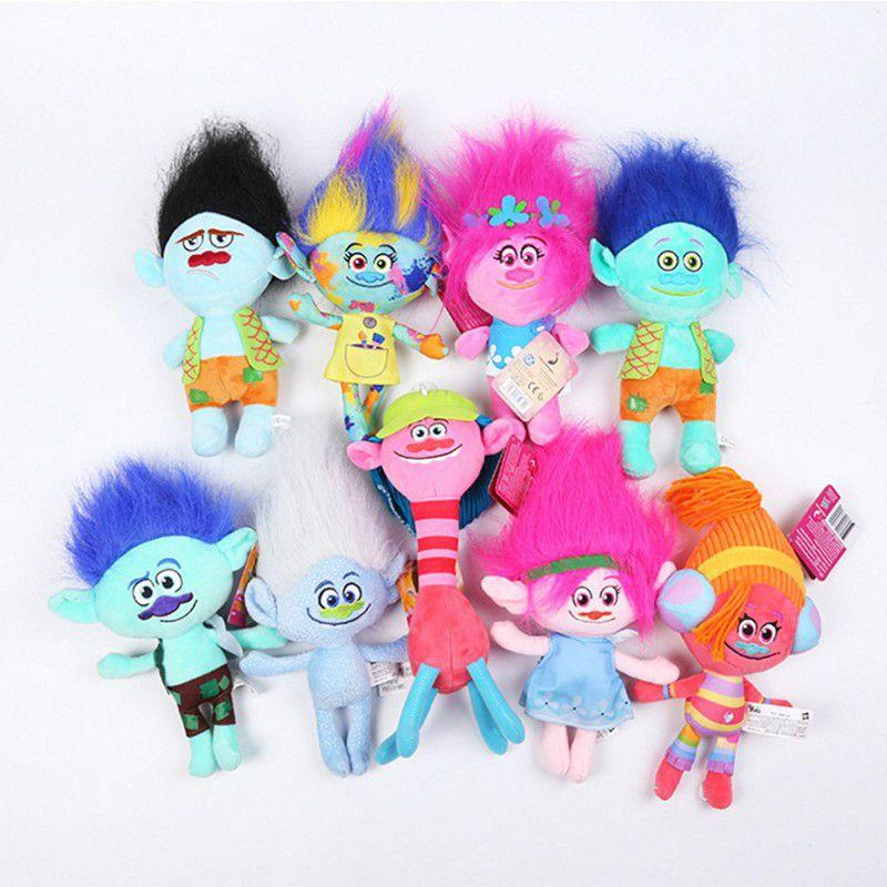 Плюшевая кукла Dreamworks Movie Trolls World Tour Poppy Branch Barb, мягкая игрушка, идеально подходит для детей