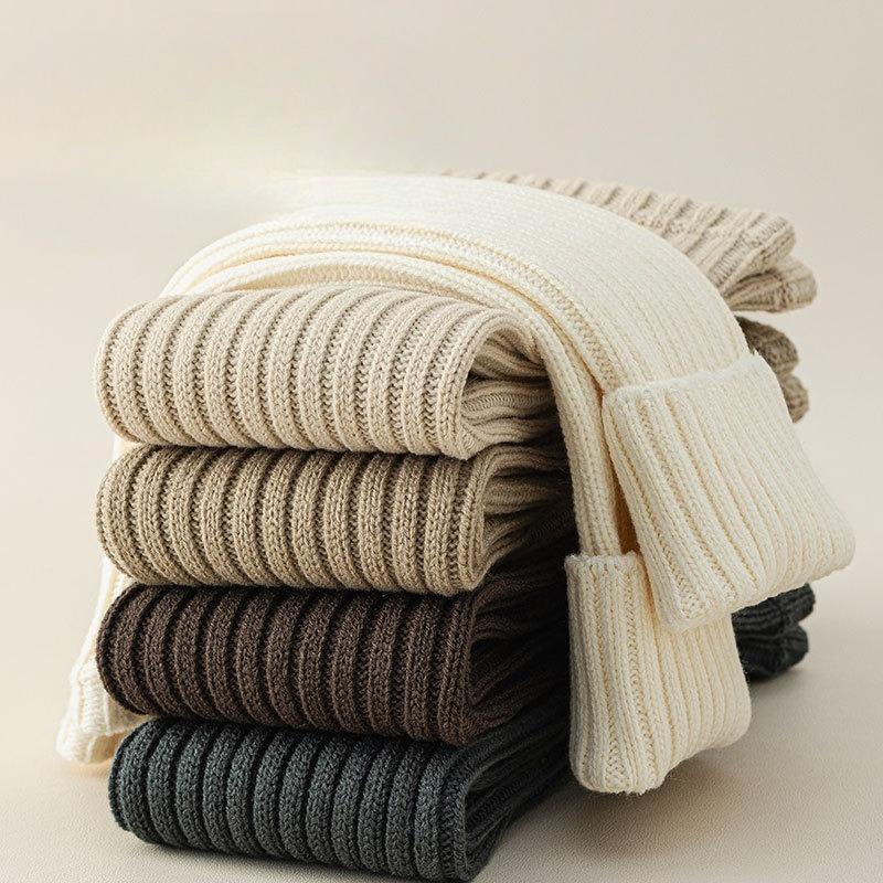 Warm Wool Socks, Pile Socks, Women's Autumn and Winter Flared Socks That Make The Legs Look Slimmer