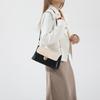 Retro Color Block Shoulder Bag 2024 New Trend Street Style Pu Material Medium Size