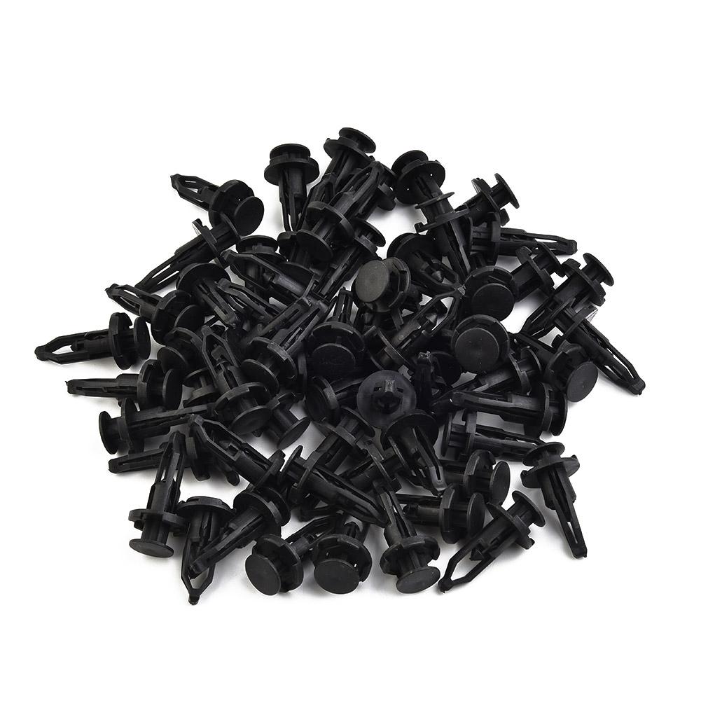 Automotive Practical Fastener Clips Black Cover Decor Fender rivets Fixed Plastic Push pins Push-type Rear Car