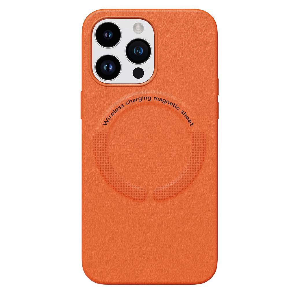 Кожаный чехол для Magsafe с беспроводной зарядкой iPhone 15 14 13 Pro Max 12 13 Pro 14 Pro iPhone14 противоударный чехол для телефона Капа
