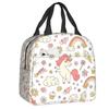 Unicorn Rainbow Insulated Lunch Tote Bag for Women Shooting Star And Wand Thermal Cooler Food Lunch Box Work School Travel