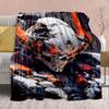 Gundam Anime Flannel Blanket - Soft Warm Perfect for Sofa, Bedding Camping Travel Office Home Decor -QJY