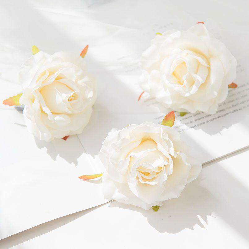 50/100 шт. Шелковая роза Искусственный цветок Уличная защита от УФ-лучей Свадебный букет невесты Арка стена Рождественский венок Для дома Сделай сам Горячая распродажа