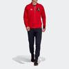 Adidas Colorblock Logo Letter Patch Casual Sports Jacket Men Outerwear Light-Crimson FI4681