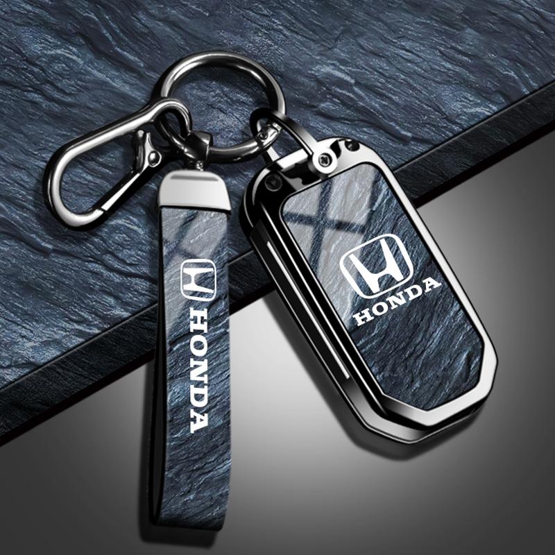 ARG1 Zinc Alloy Car Flip Key Case Fob Cover Protection Shell Keychain For Honda CIVIC CR-V INSPIRE CITY Accord HR-V Pilot Sport SI EX