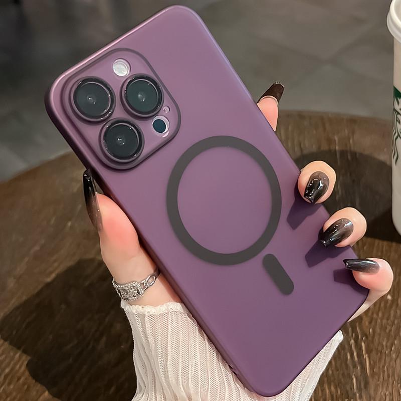 PC Полностью закрытый Жесткий чехол для iPhone 12/13/14/15/16 Pro Max - Матовый Магнитный Дизайн, Совместимый с Трансграничной Торговлей