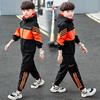 Children's Spring and Autumn Clothing, Handsome Western Style Sports Suits, Hooded Jackets, Pants Suits