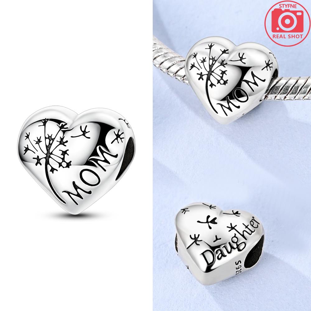 Dangle Charms Original White Heart Beads Copper Fit Bracelet Jewelry Diy For Woman Pendants Charms Fine Gift