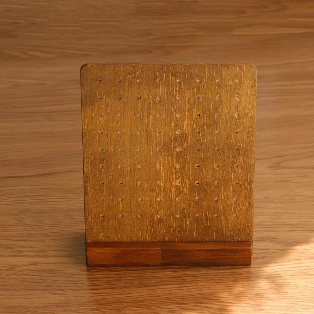 Earring Organizer Wood Earring Stands 72 Holes Earrings Display Stand Earring Holder Desktop Home