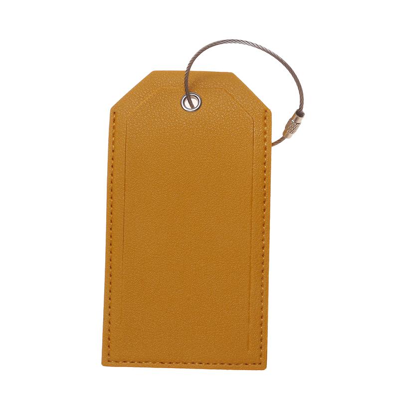 PU Leather Luggage Tag Suitcase Identifier Label Bag Tags for Boarding Bag Tag Travel Accessories