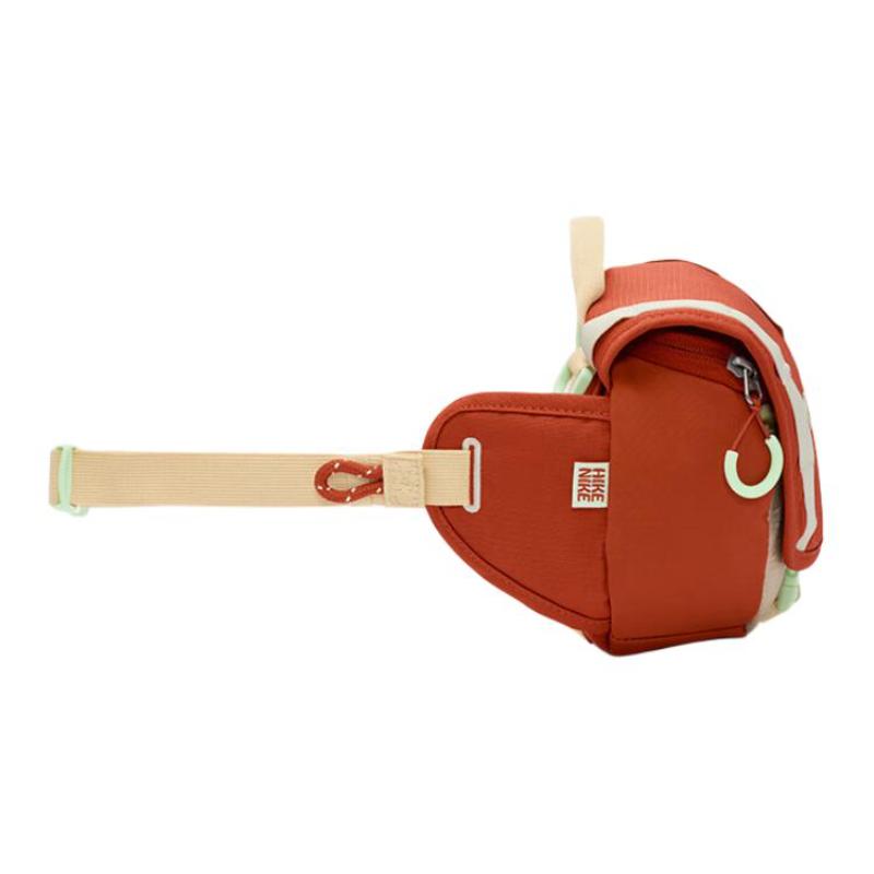 Nike Тканевая поясная сумка кроссбоди на одно плечо обычная женская оранжево-зеленая повседневная DJ9681-825