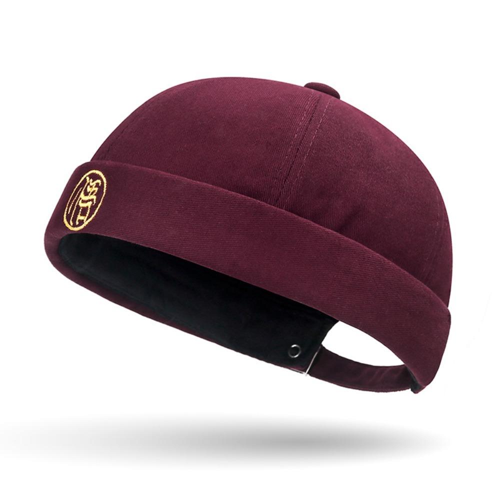 Cotton Round Hat Adjustable Docker Cap 2024 Hip Hop Hat Unisex