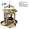 Outdoor Bird Feeder Retro Metal Feeder, Hanging with Transparent Acrylic Panel Panels, Decorative Garden for Backyard Wild Birds Balcony