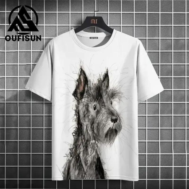 Japanese Samurai Print Short Sleeve T-Shirt For Men Retro Men's T-Shirt Street Fashion Man Clothes Loose Oversized Tee Tops 2024