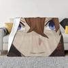 Childe Hutao Tartaglia Genshin Impact Blanket Acg Anime Flannel Funny Warm Throw Blanket for Chair Covering Sofa Autumn/Winter