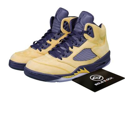 Air 5 Retro SP Michigan Amarillo College Navy CQ9541-704