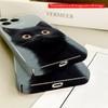 2DFlat Black Cat with Golden Eyes Phone Case All inclusive film hard iPhone case, compatible with iPhone 18 Pro Max 17 16 15 14 13 12 11