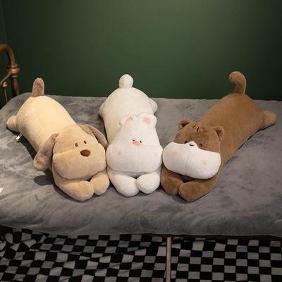 Милая длинная подушка для питомца, спящая девочка-кошка, кукла, милый кролик, плюшевая игрушка, кукла-нога на кровати