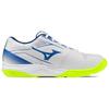 Mizuno Break Shot 5 Jr. Ac Comfortable Fit Low Top Tennis Shoes Unisex Sneakers White Blue 61GA255521