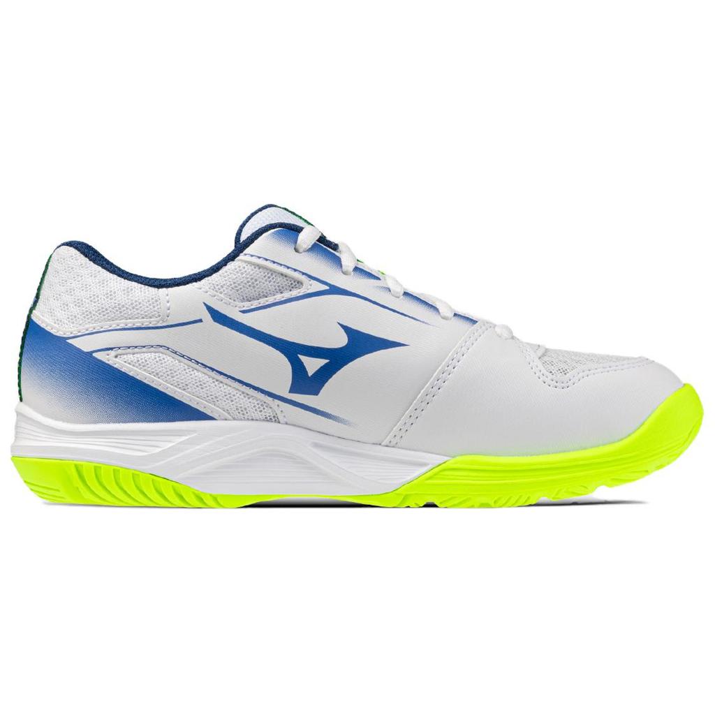 Mizuno Break Shot 5 Jr. Ac Comfortable Fit Low Top Tennis Shoes Unisex Sneakers White Blue 61GA255521