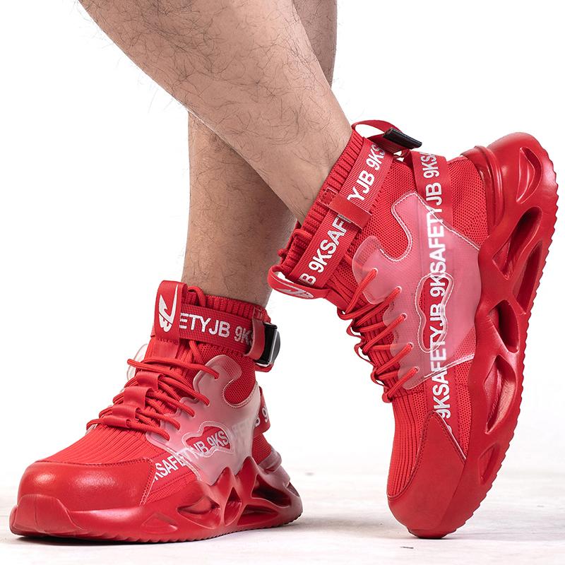 Рабочие ботинки Мужские Женские Защитные ботинки Защитная рабочая обувь со стальным носком Неразрушаемая обувь Легкие рабочие кроссовки с защитой от ударов