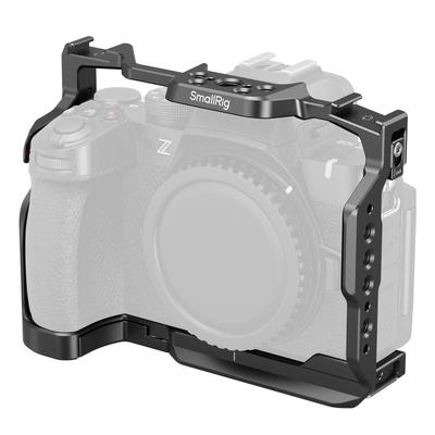 Клетка для камеры SmallRig из алюминиевого сплава для Nikon Z50 с двойным креплением «холодный башмак», винтом, НАТО, QD и быстросъемной пластиной II, крепления, отверстия 1/4"-20, направляющая, порт,