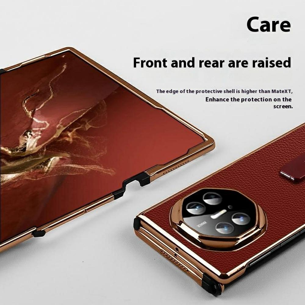 Для Huawei Mate XT Ultimate Чехол для телефона Подставка Кожа+ПК Мобильная крышка