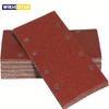 10Pcs 93 X 185 Mm Sanding Sheets 8 Holes Hook and Loop Rectangular Sander Assorted for Polishing Sanding Metal