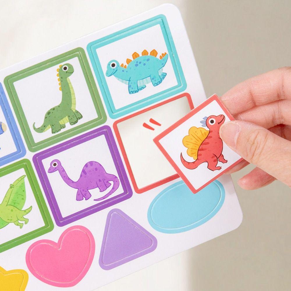 Классификация по цветам Монтессори Тихая Развивающая Книга Книга наклеек для цифровой классификации Малыши