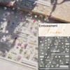 1 шт. 5D Изысканные наклейки для нейл-арта с цветами глицинии, фиолетовый цветок, бант, украшение для ногтей, слайдер, декаль, клейкая transferência часть