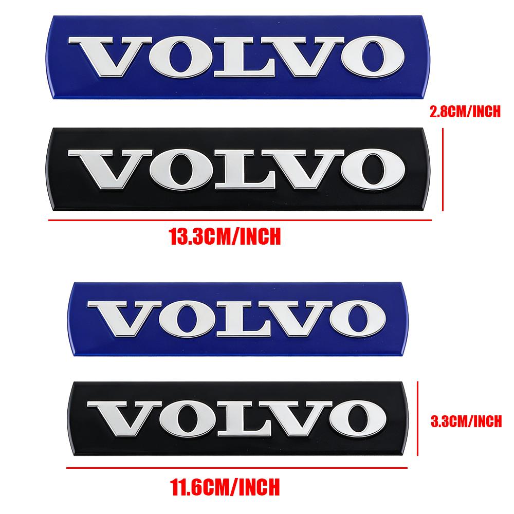 Car Front Grille Logo Letter Decorative Badge Accessories Steering Wheel Sticker for Volvo Rdesign XC90 S60 XC60 V70 S80 S40 V50