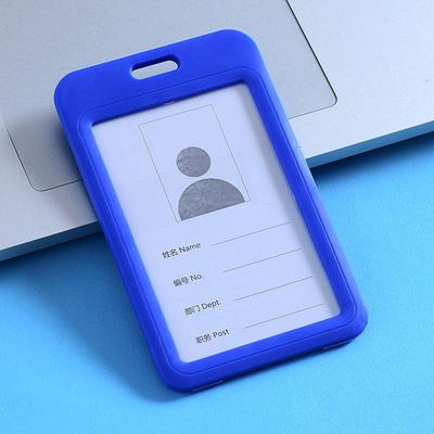Двусторонний прозрачный держатель для бейджа со шнурком для удостоверений личности и именных бирок