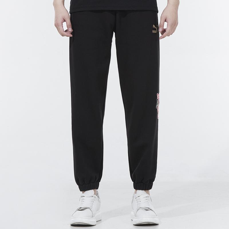 Puma Sports Casual Running Breathable Long Pants Men Bottoms Black 536572-01