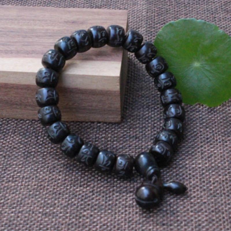 10mm Beads Lightning Stroke Jujube Wood Bracelet Bead Bracelet Men's Jewelry