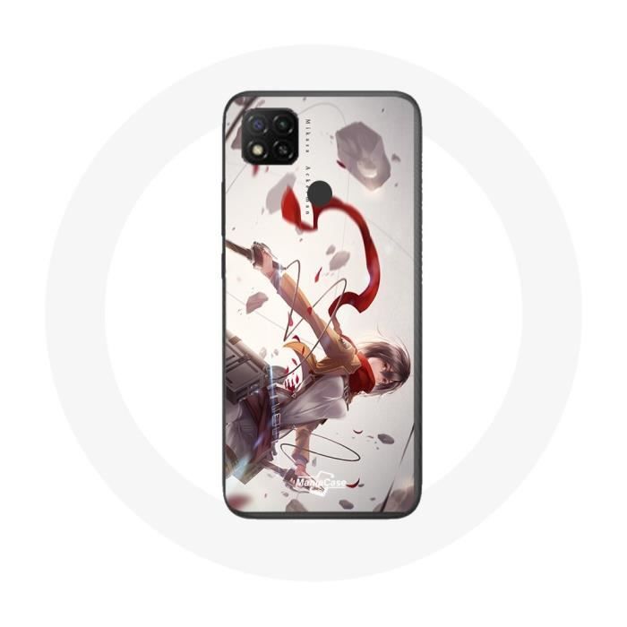 Coque pour Xiaomi Redmi 9C Mikasa Ackerman Attaque des Titans Manga