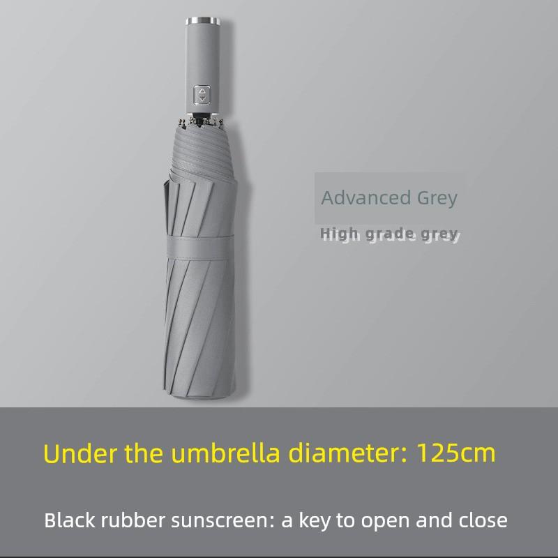 144 Bones Automatic Umbrella Boys Large Rainstorm Dedicated Umbrella Women's Dual-Use Sun Umbrella Sun Protection Sun Umbrella