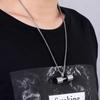Alloy Fitness Dumbbell Necklace Hip-Hop Pendant Jewelry New Gym Dumbbell Barbell Chain  Men Women