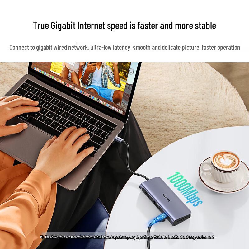 Ugreen Многопортовая док-станция USB Type-C
