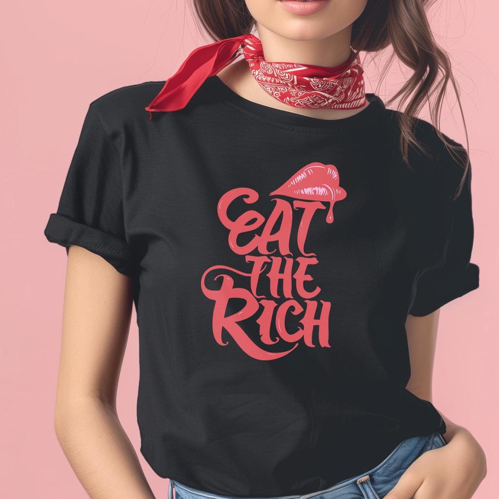 Eat The Rich T-Shirt: Anti-Capitalist Graphic Tee