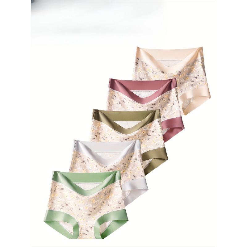 1pc Satin Women'S Underwear, Comfortable and Breathable Without Restriction Women'S Intimate Underwear and Underwear, Seamless Underwear for Women