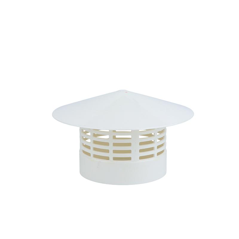 Pvc Roof Ventilation Grille Rain Cap Round Hood For 75-250Mm Pipe Vents Chimney Outlet Weather Protection